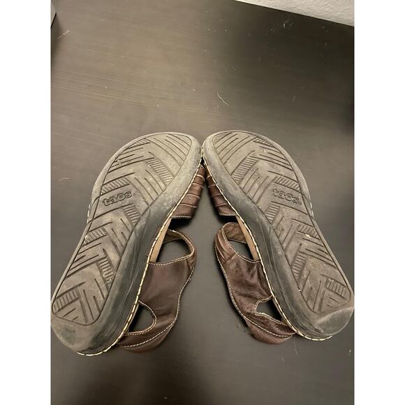 Taos Escape Sandals Womens Size 8 Brown Leather Slingback Comfort Strappy Boho - Picture 4 of 6